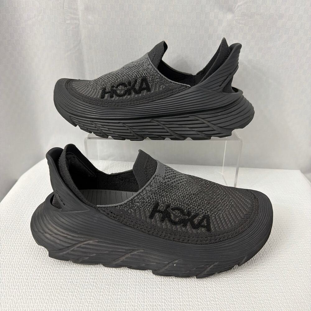 Hoka One One Restore TC Slip On Shoe Womens Size 9 Recovery Black - Picture 9 of 11
